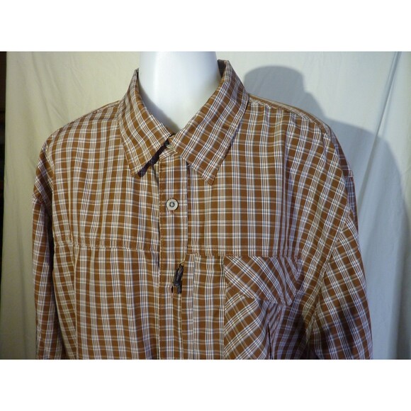 Wrangler Outdoor Long Sleeve Checked Shirt-Pocket-sz XL - Picture 2 of 6